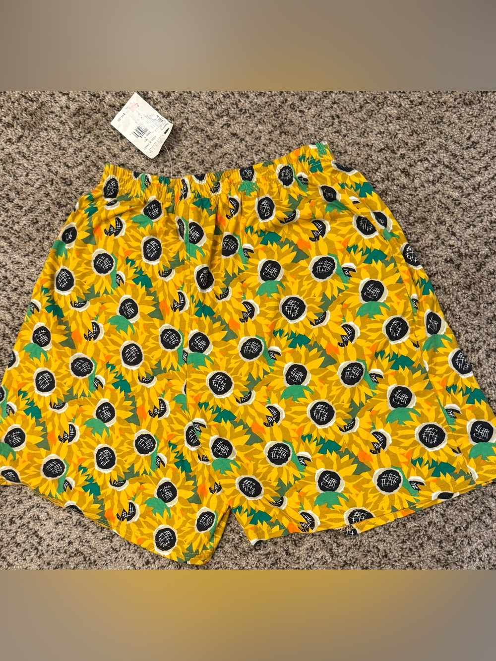 Deadstock Carole Little Yellow Sunflower Shorts